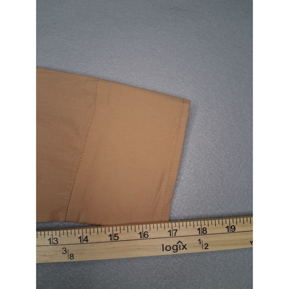 Mimosa Beige Oversized Button Down Shirt Sz S 100% Cotton Minimalist Casual Chic - Picture 9 of 10